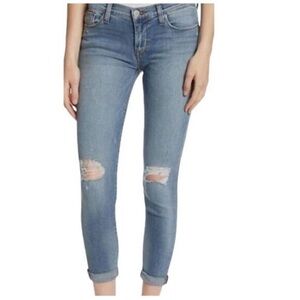 Hudson Jeans Light Blue Distressed Skinny Jeans